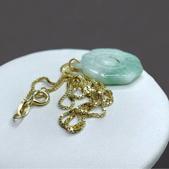 🌺Vintage Jade Pendent Necklace - Picture 8 of 12